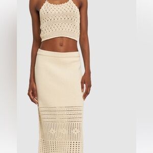 New with tags reformation Carter knit novelty skirt XS